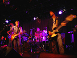 Left to right: Lead singer Jared Marsh, drummer Rob Adams and bassist Tim Peters at Bostons Paradise Rock Club.