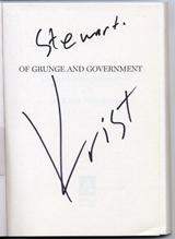 I hadnt planned on actually getting my book signed, just meeting Krist was exciting enough for me.